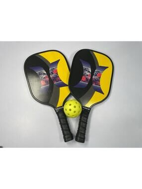 Hurley Pickleball Paddle Set 2 Paddles Balls Carry Case Outdoor Game Gift Set